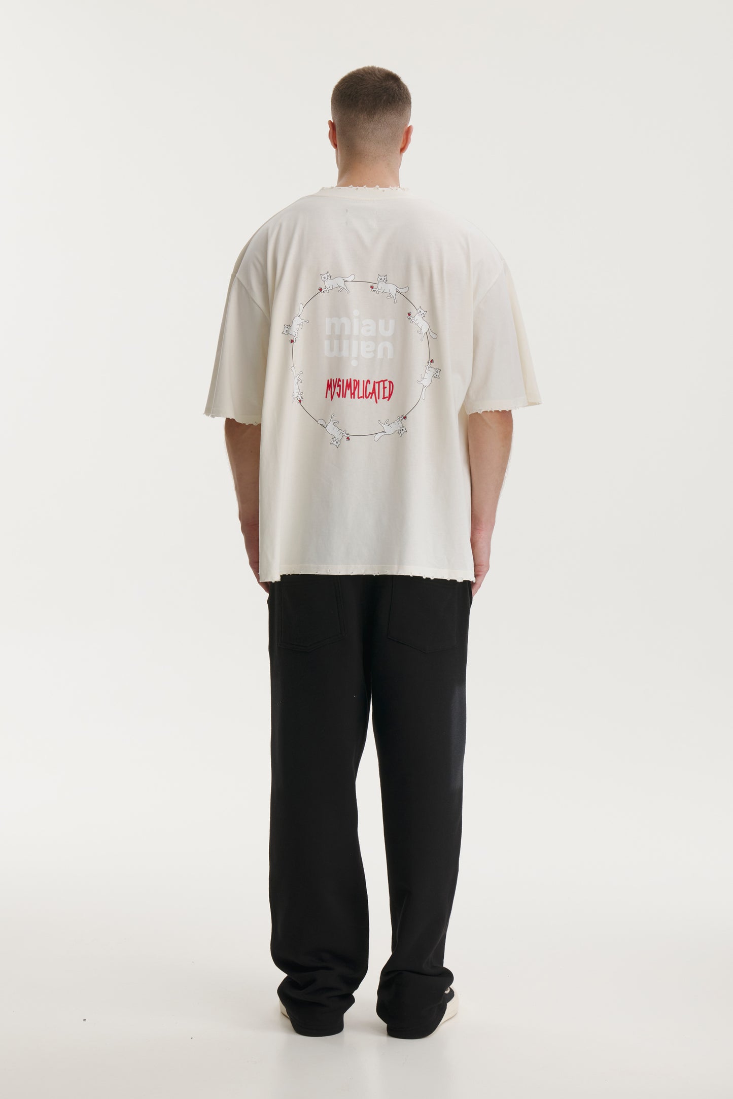 Miau Miau Oversized Ivory T-shirt