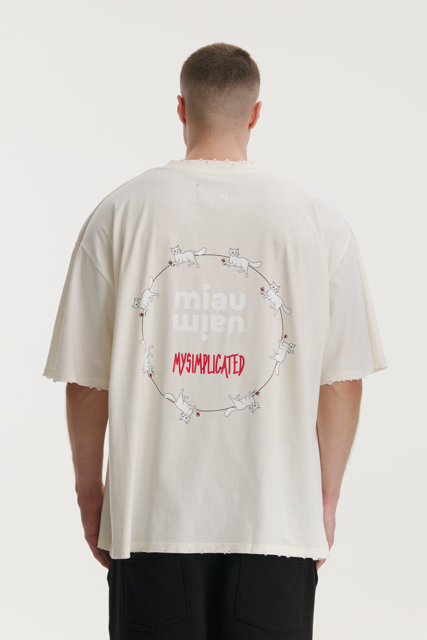 Miau Miau Oversized Ivory T-shirt