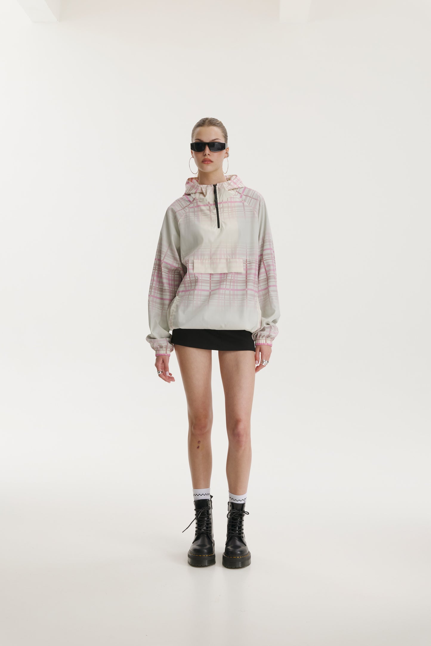 Elia Check Windbreaker