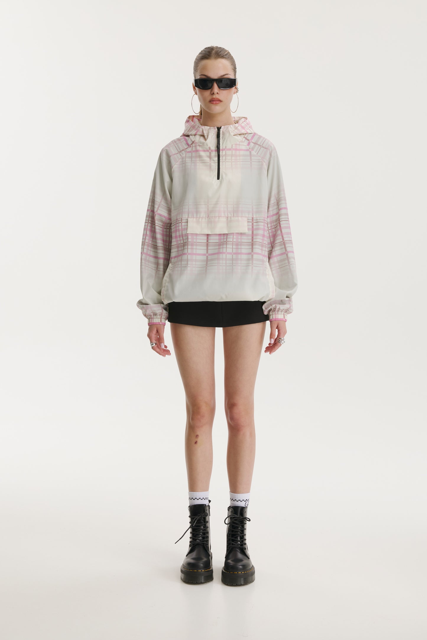 Elia Check Windbreaker