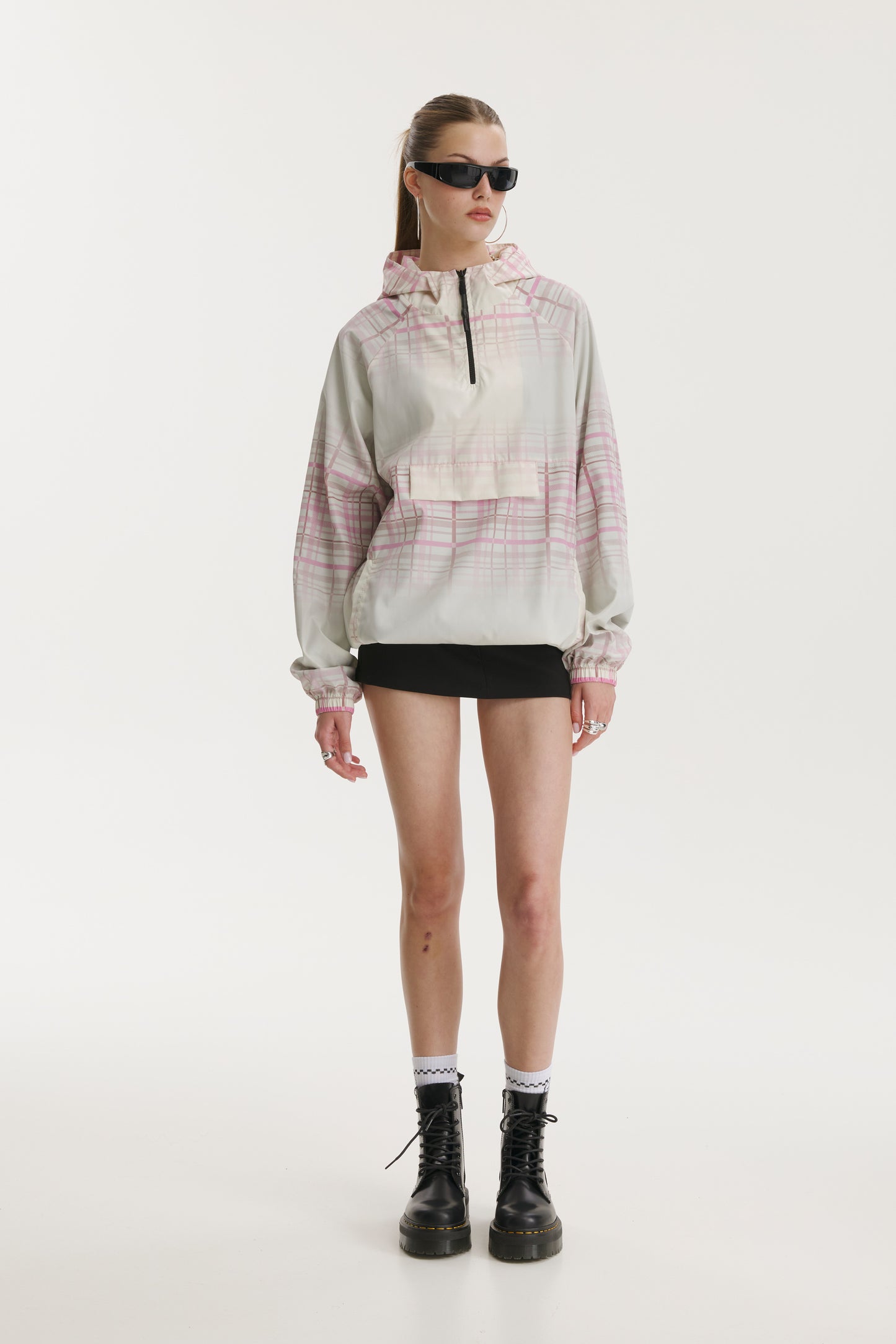 Elia Check Windbreaker