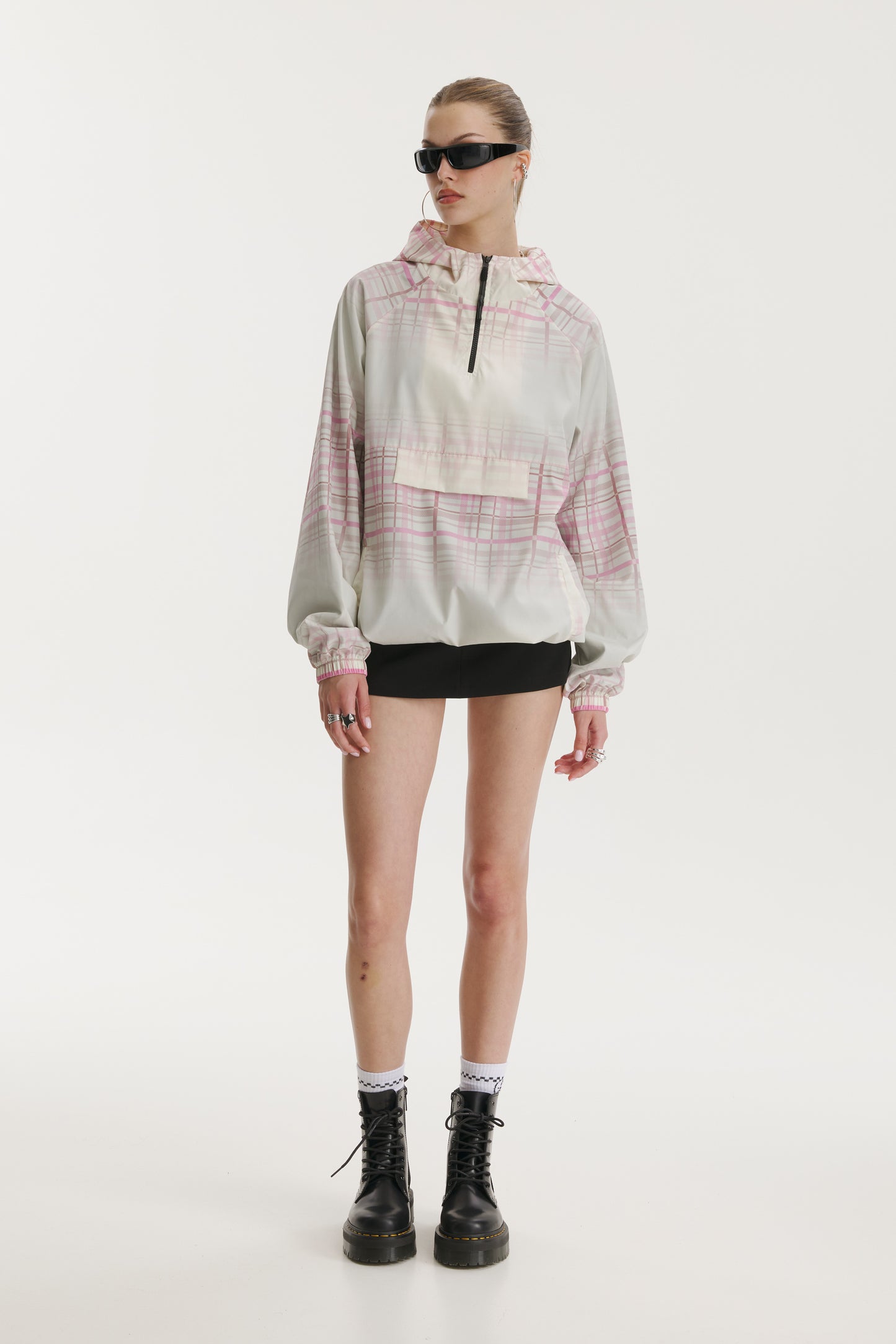 Elia Check Windbreaker