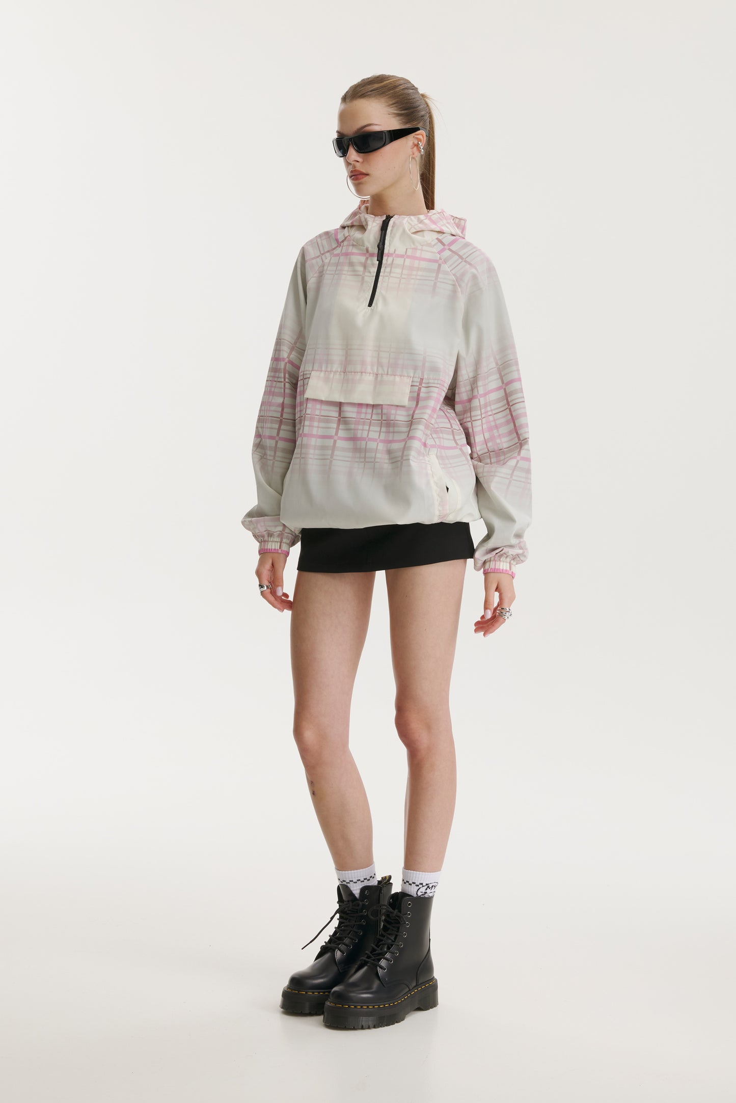 Elia Check Windbreaker