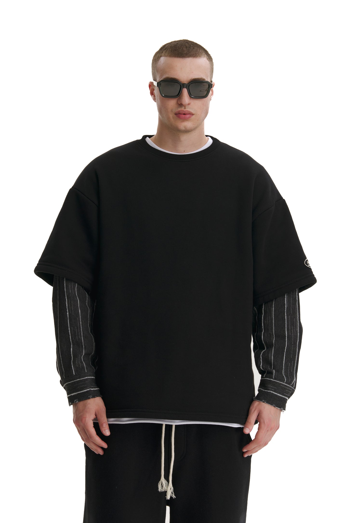 Denim Dual Layered Sweater