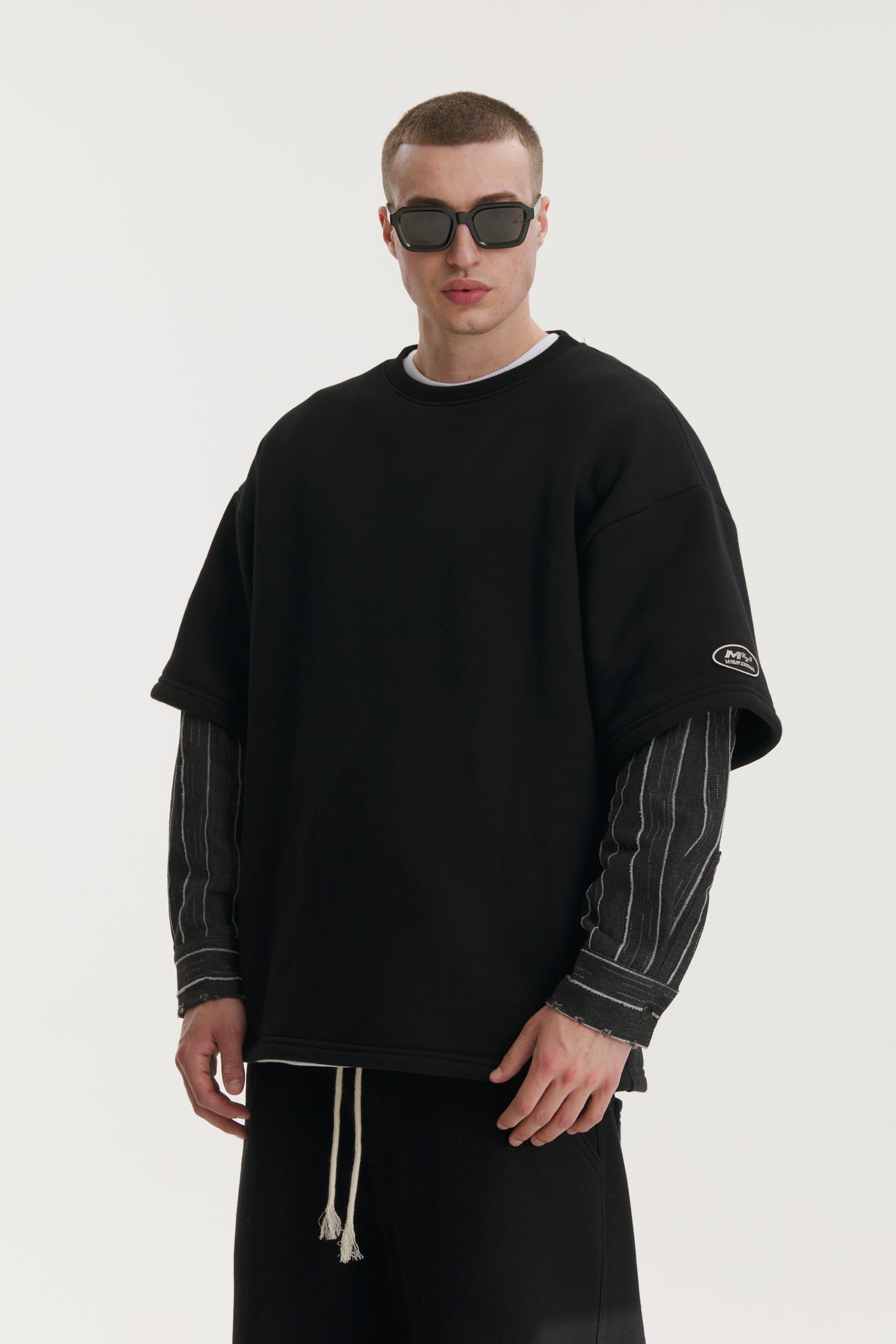 Denim Dual Layered Sweater