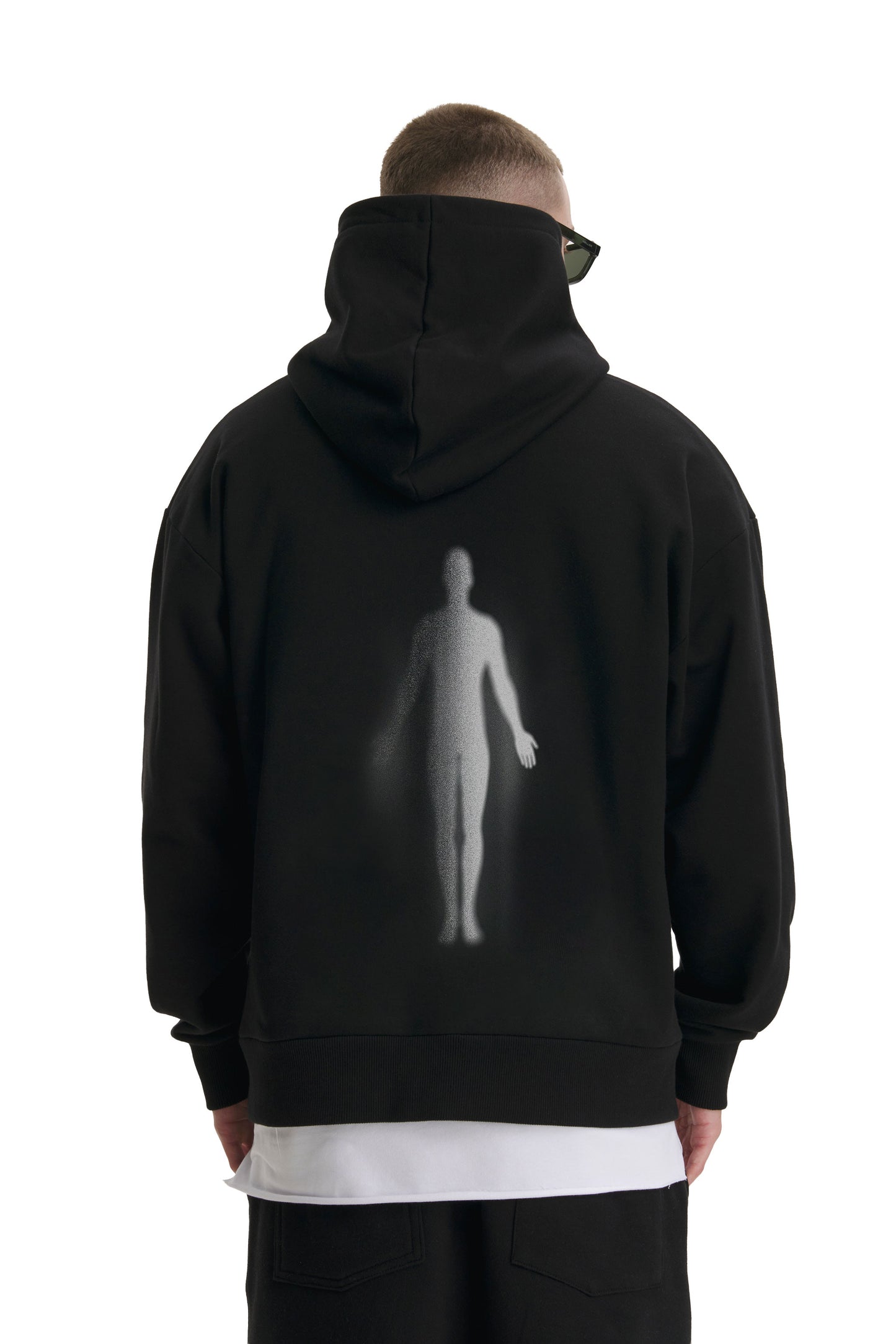 Czarna bluza z kapturem Spirit