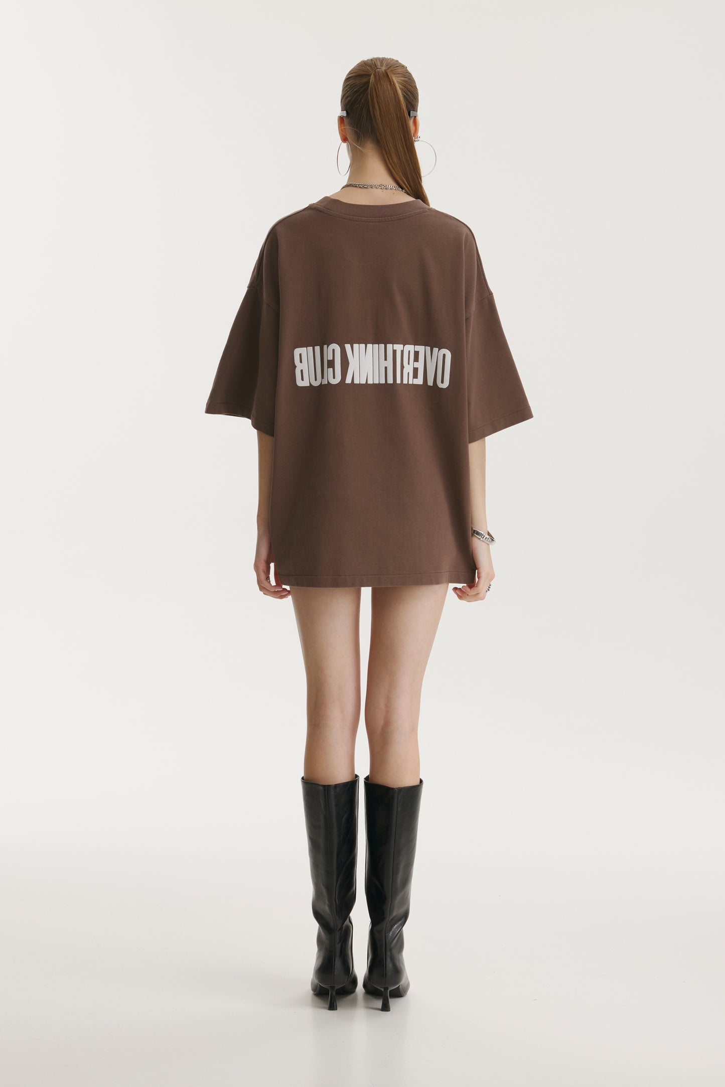 Overthink Club Brown T-Shirt