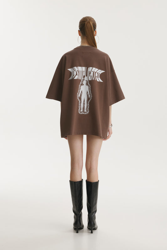 Frequency Earth Brown T-Shirt - MYS