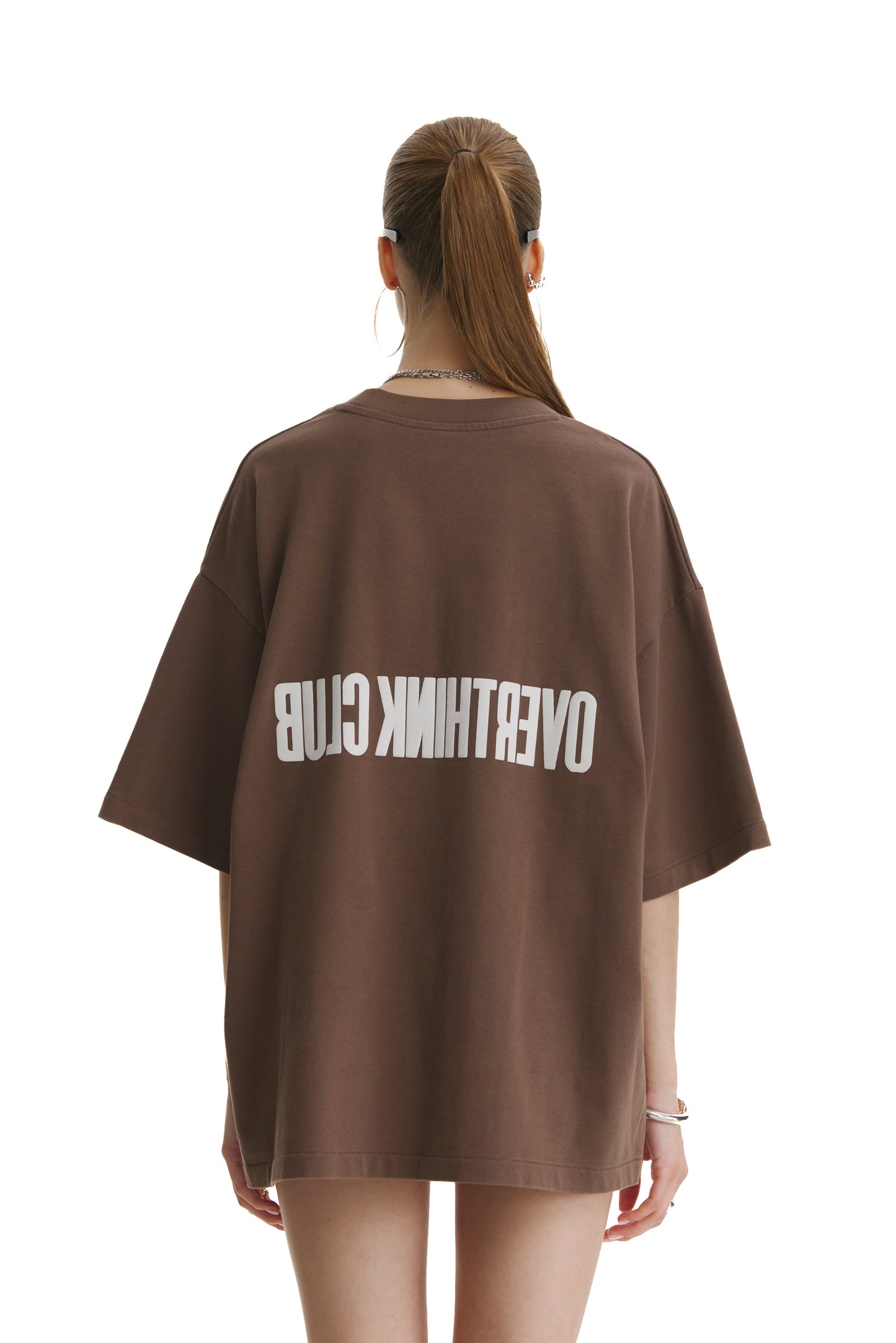 Overthink Club Brown T-Shirt