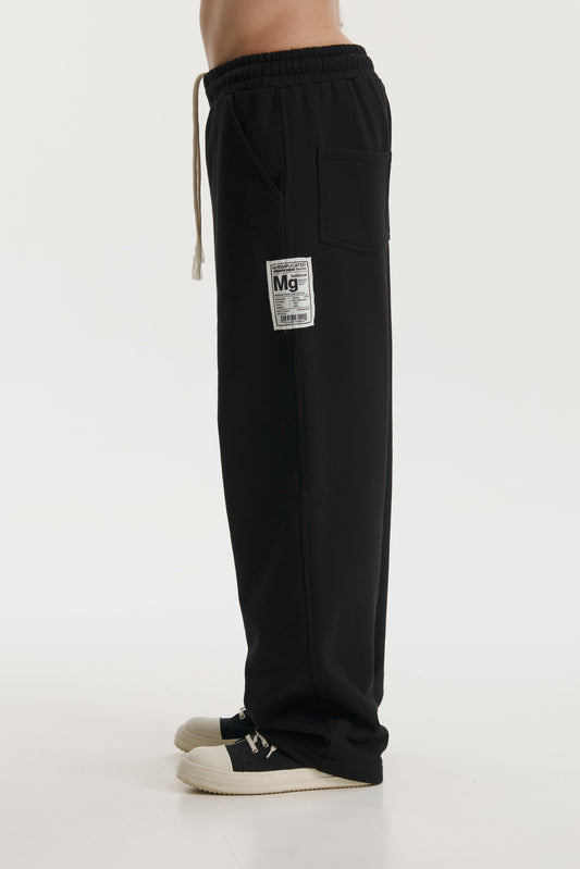 MG Black Straight Sweatpants - MYS