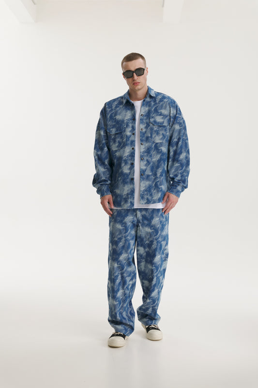 Blue Camo Denim Jacket - MYS