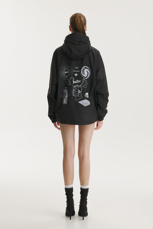 Pop Cola Black Windbreaker - MYS