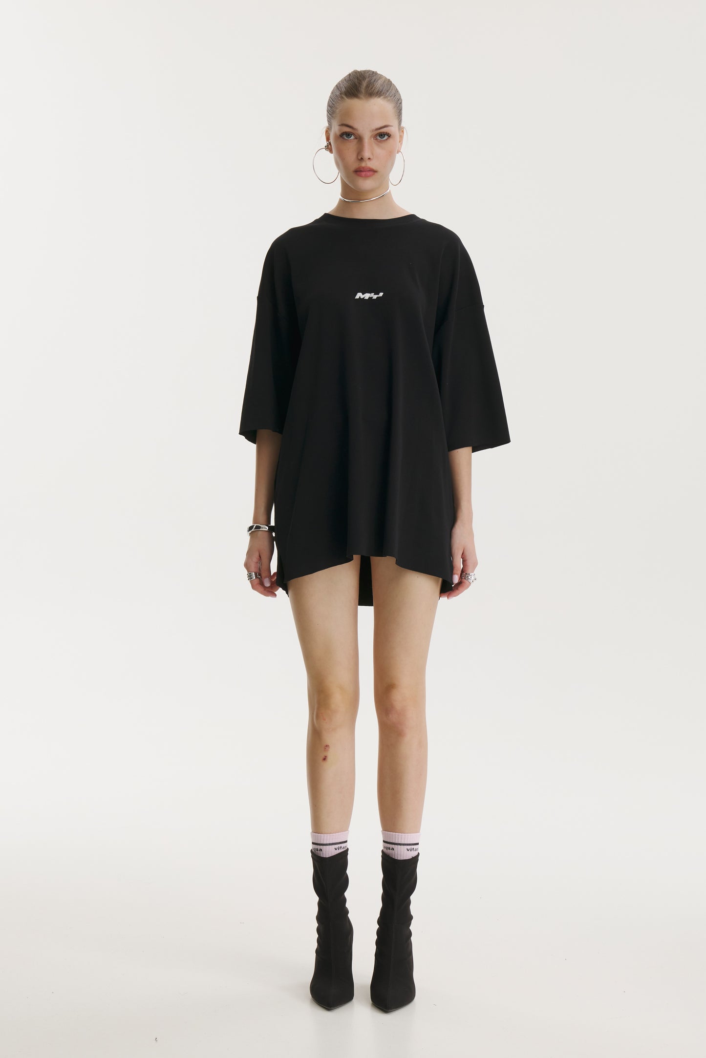 Pop Cola Vandal Muse Black Oversized T-shirt
