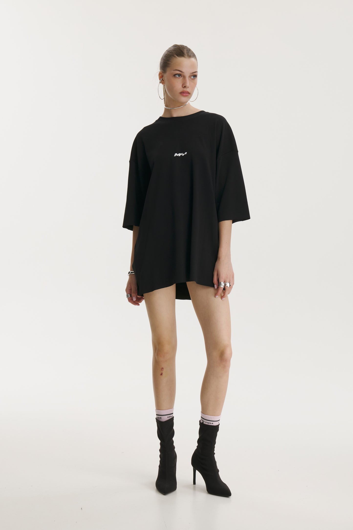 Pop Cola Vandal Muse Black Oversized T-shirt
