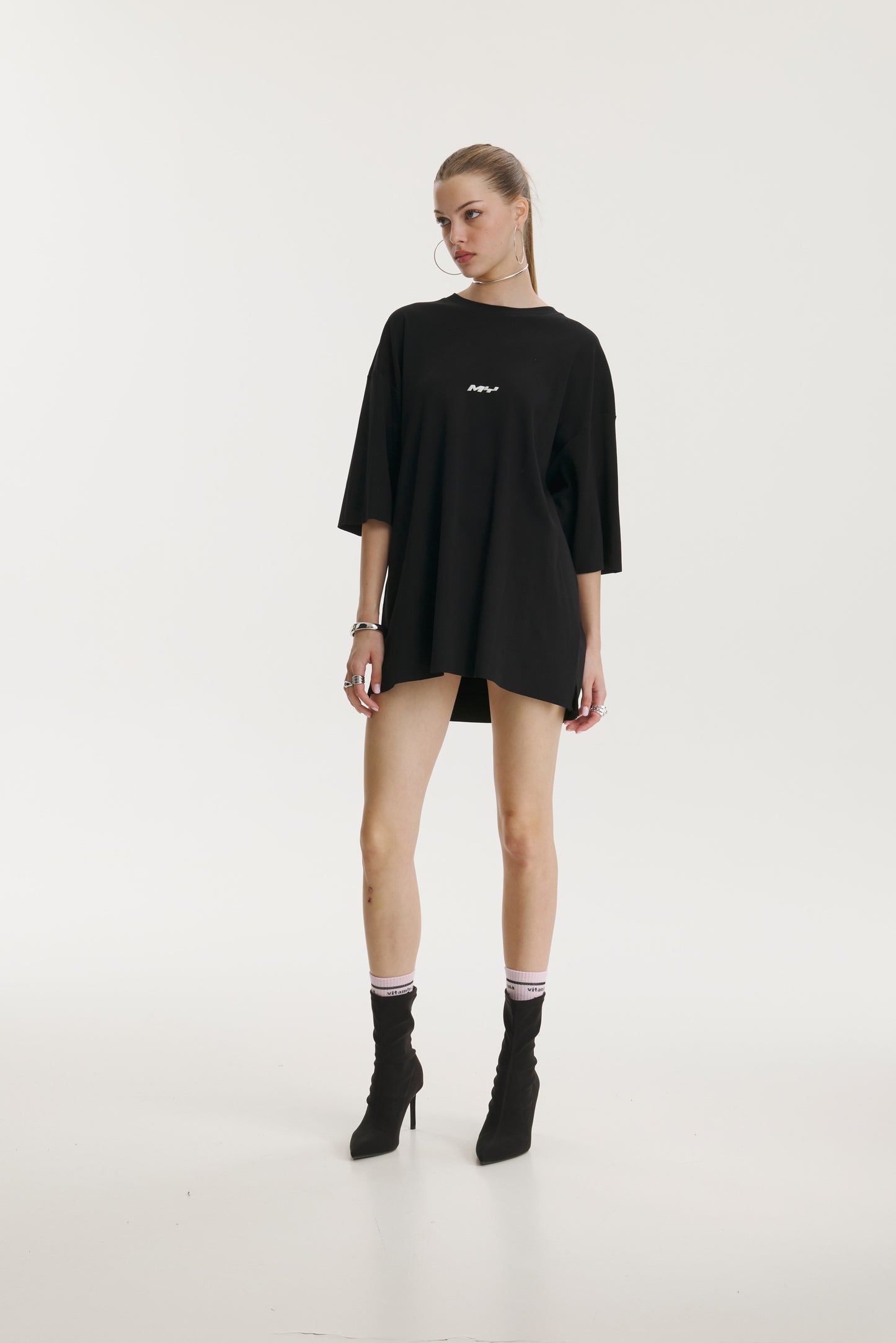 Pop Cola Vandal Muse Black Oversized T-shirt