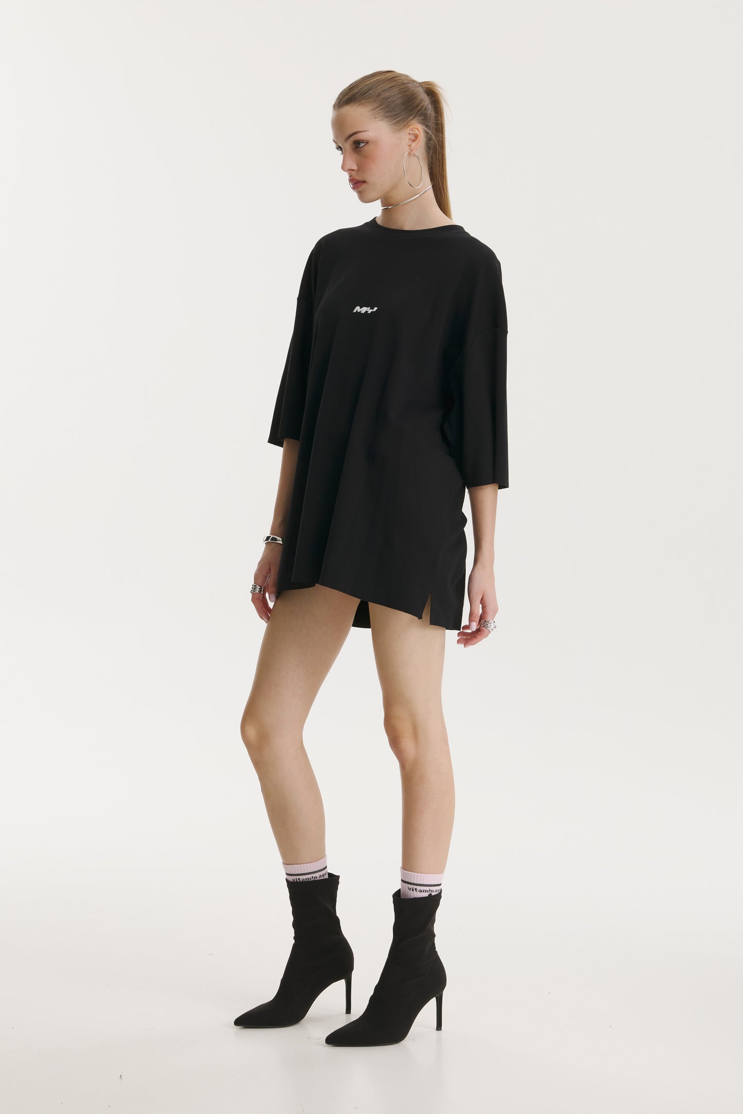 Pop Cola Vandal Muse Black Oversized T-shirt