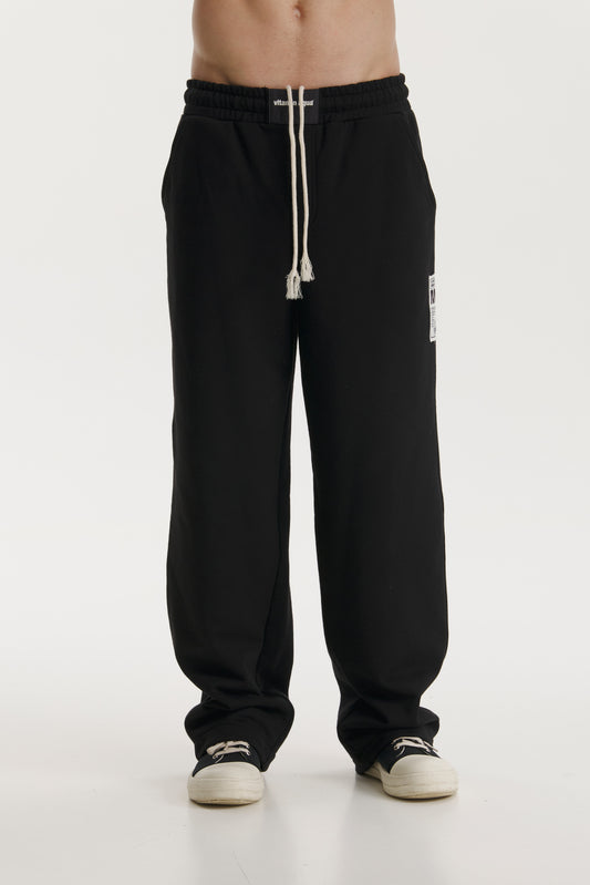 MG Black Straight Sweatpants - MYS