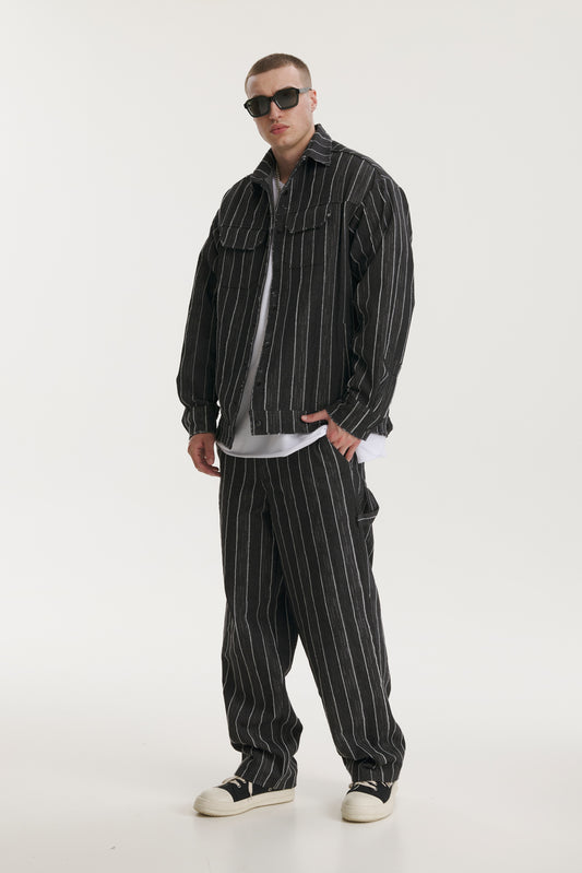 Broken Stripes Denim Jacket - MYS