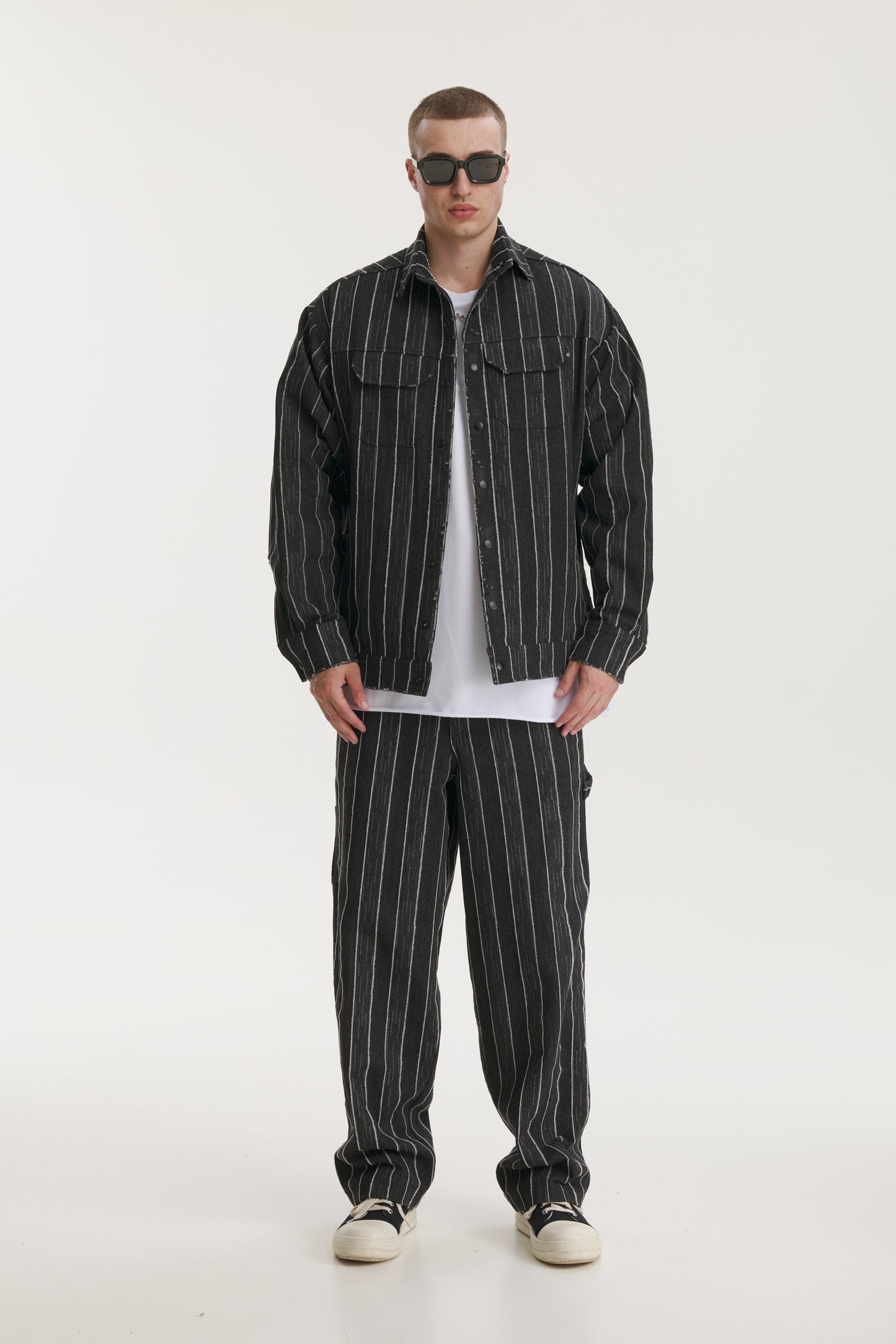 Broken Stripes Denim Jacket