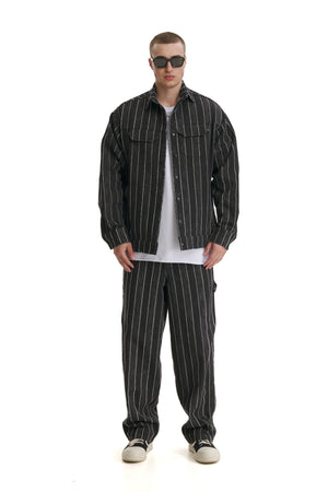 Broken Stripes Denim Jacket