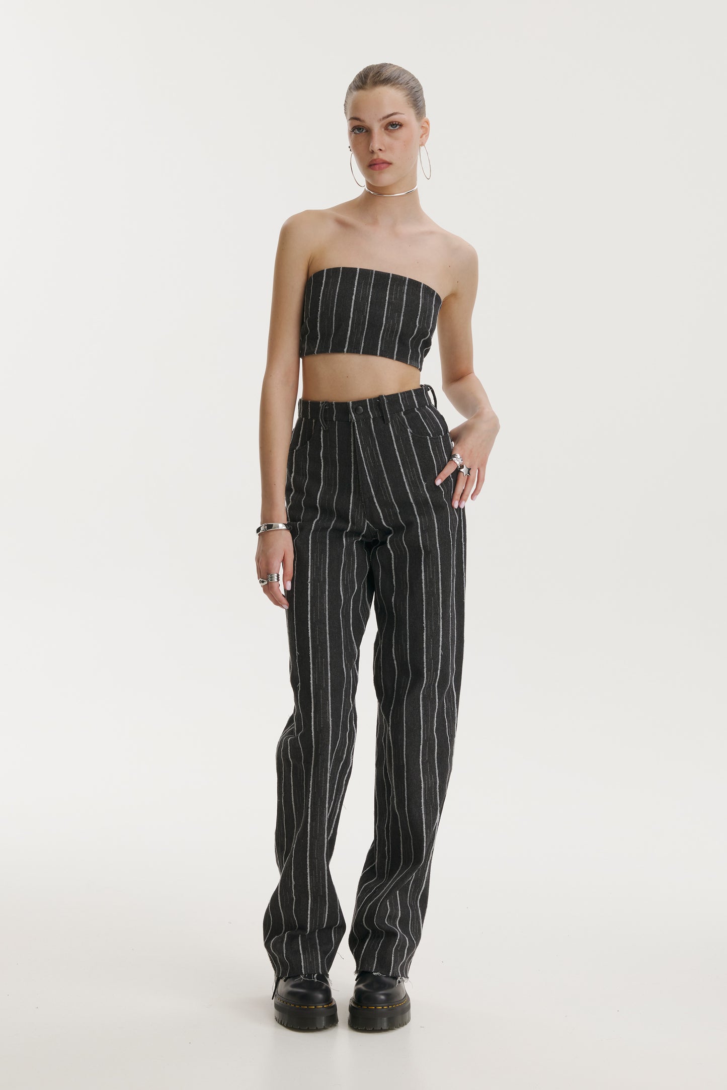 Broken Stripes Jeans