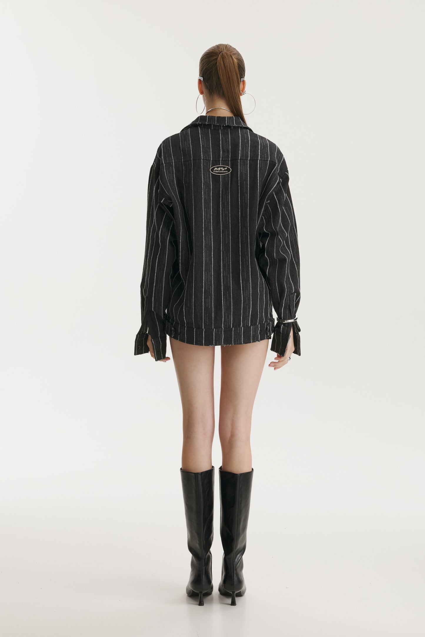 Broken Stripes Denim Jacket