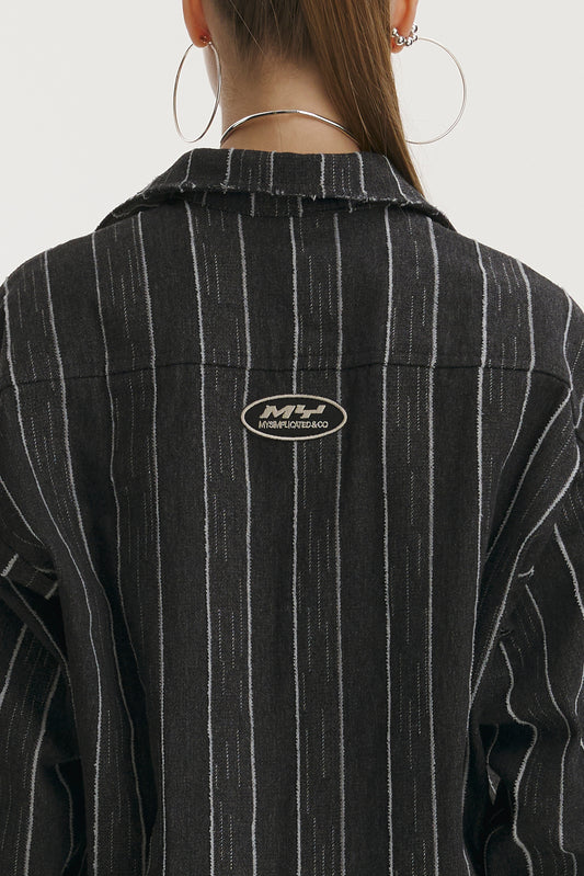 Broken Stripes Denim Jacket - MYS