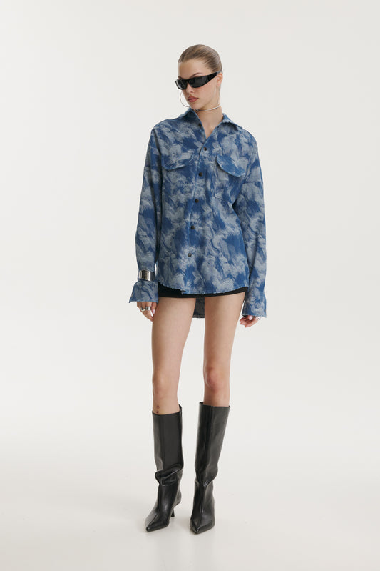 Blue Camo Denim Jacket - MYS