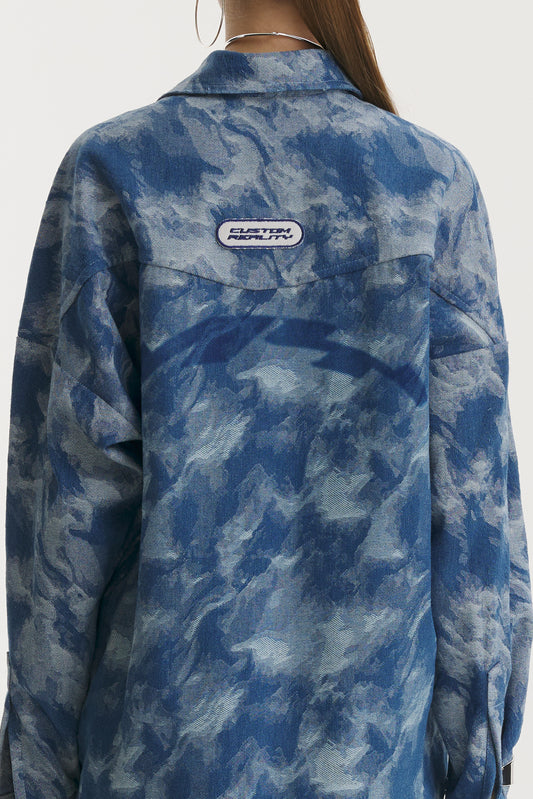 Blue Camo Denim Jacket - MYS