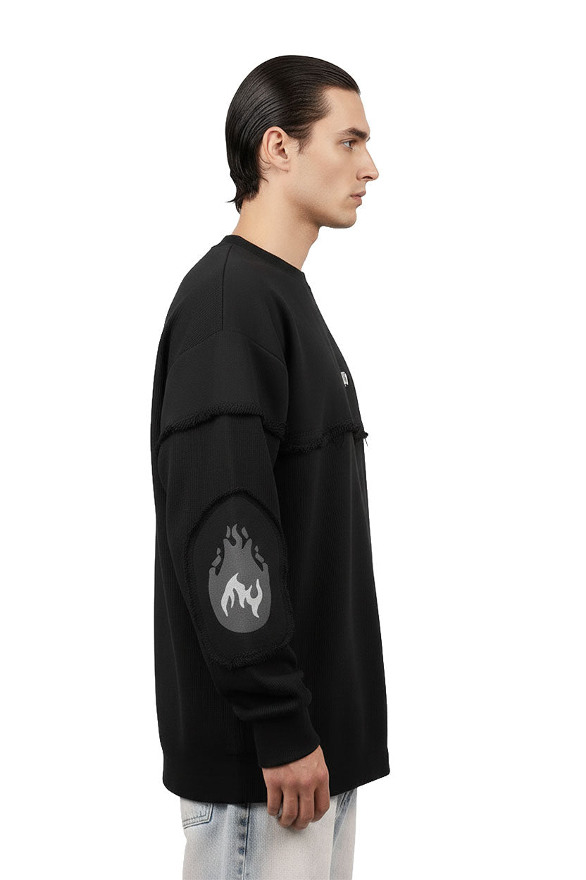 Abyss Frayed Crewneck - MYS