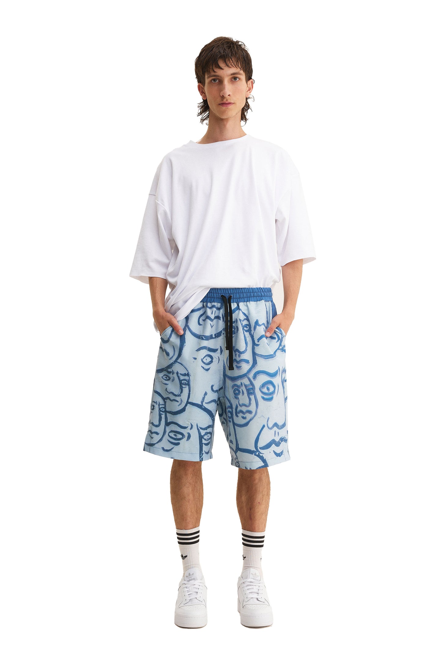 Bermuda Shorts Faces (recycled fabric) - MYS