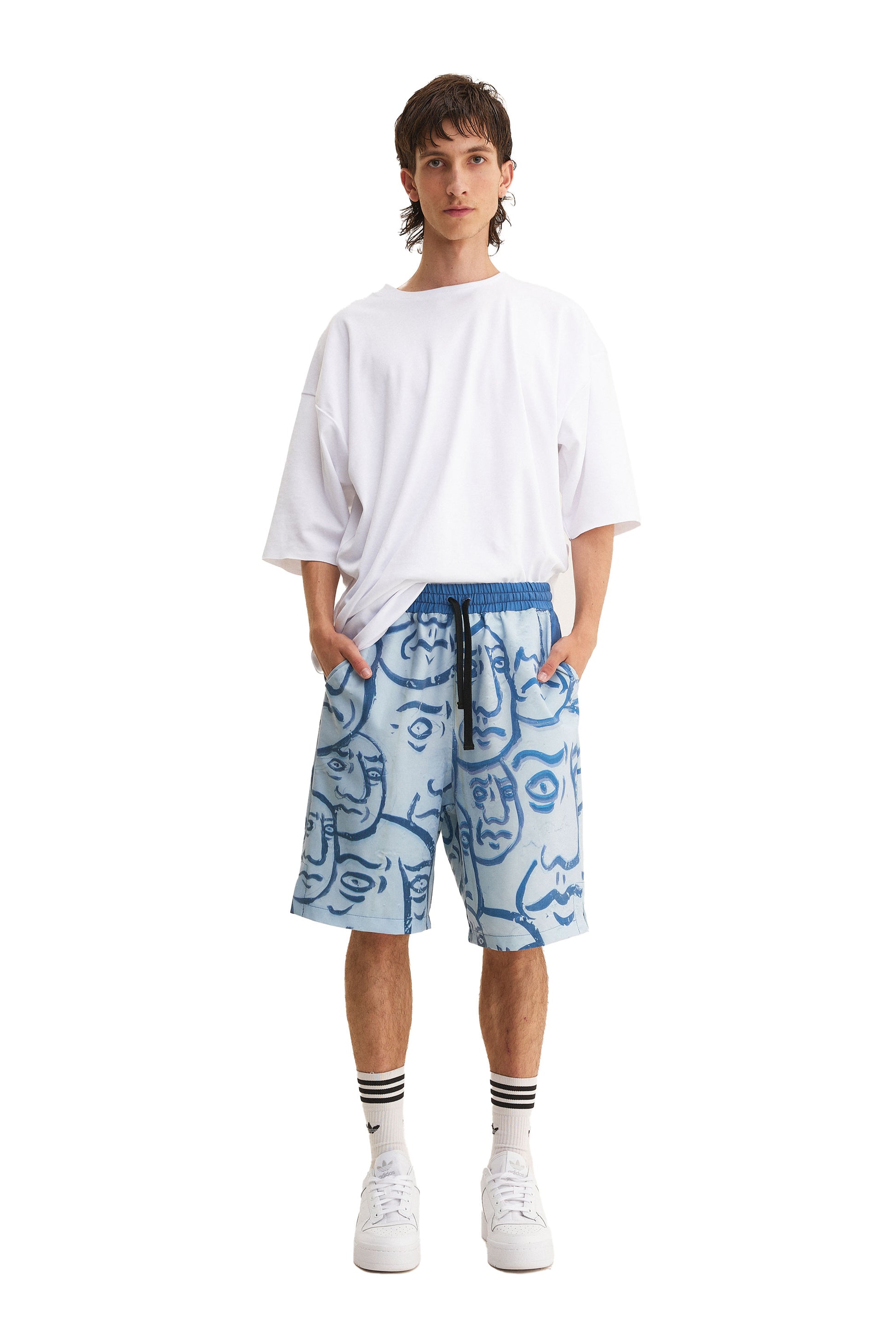 Bermuda Shorts Faces (recycled fabric) - MYS