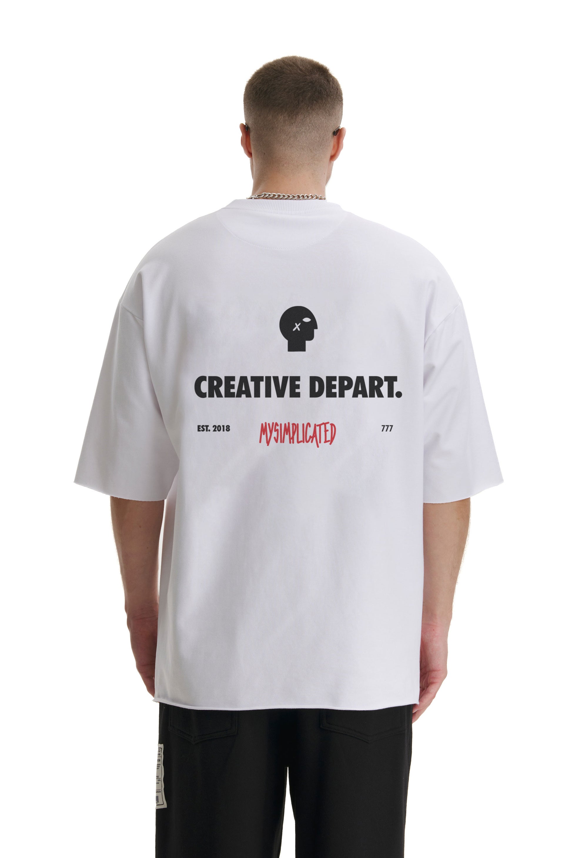 Oversized Cotton White T-shirt Creative Depart. - MYS