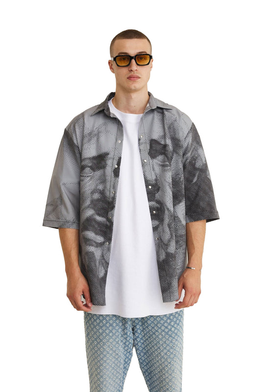 Short Sleeve Shirt Grey (recycled fabric) - MYS