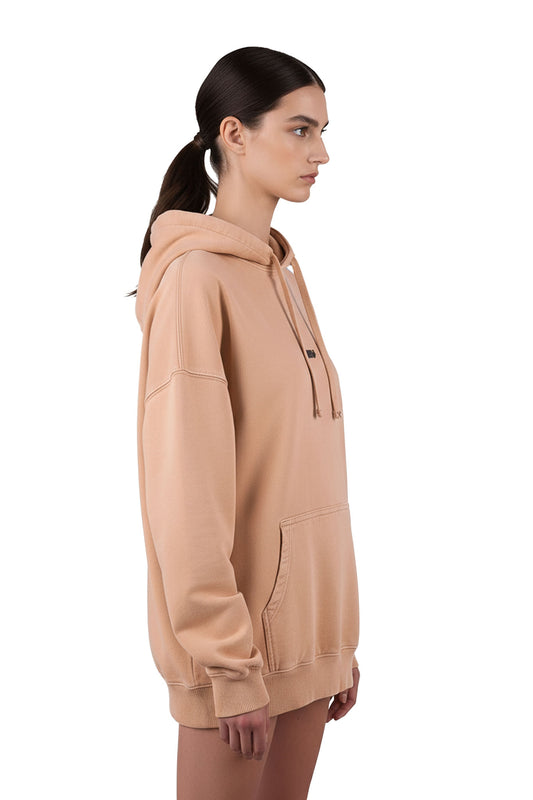 Oversized Vintage Hoodie Latte - MYS