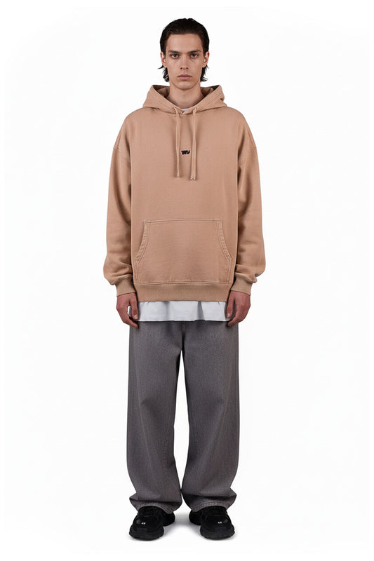 Oversized Vintage Hoodie Latte - MYS