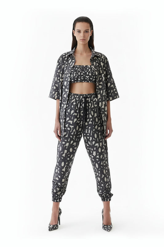 Set Numbers Short Sleeve Shirt, Pants & Top