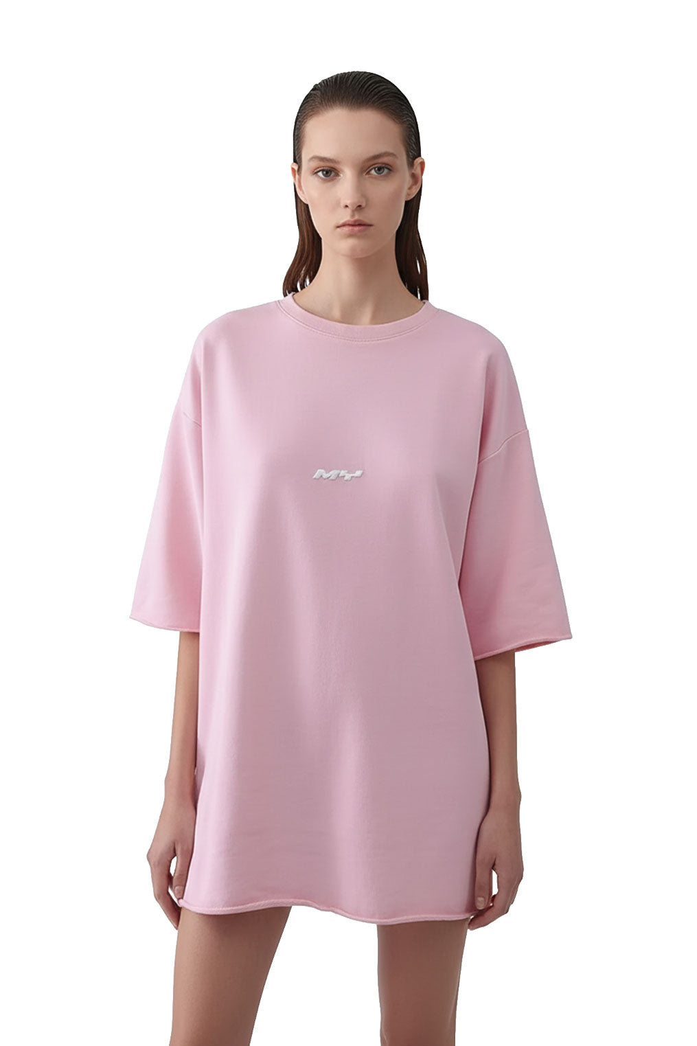 Overthink Club Oversized Pink T-shirt