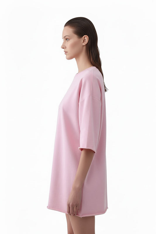Overthink Club Oversized Pink T-shirt - MYS