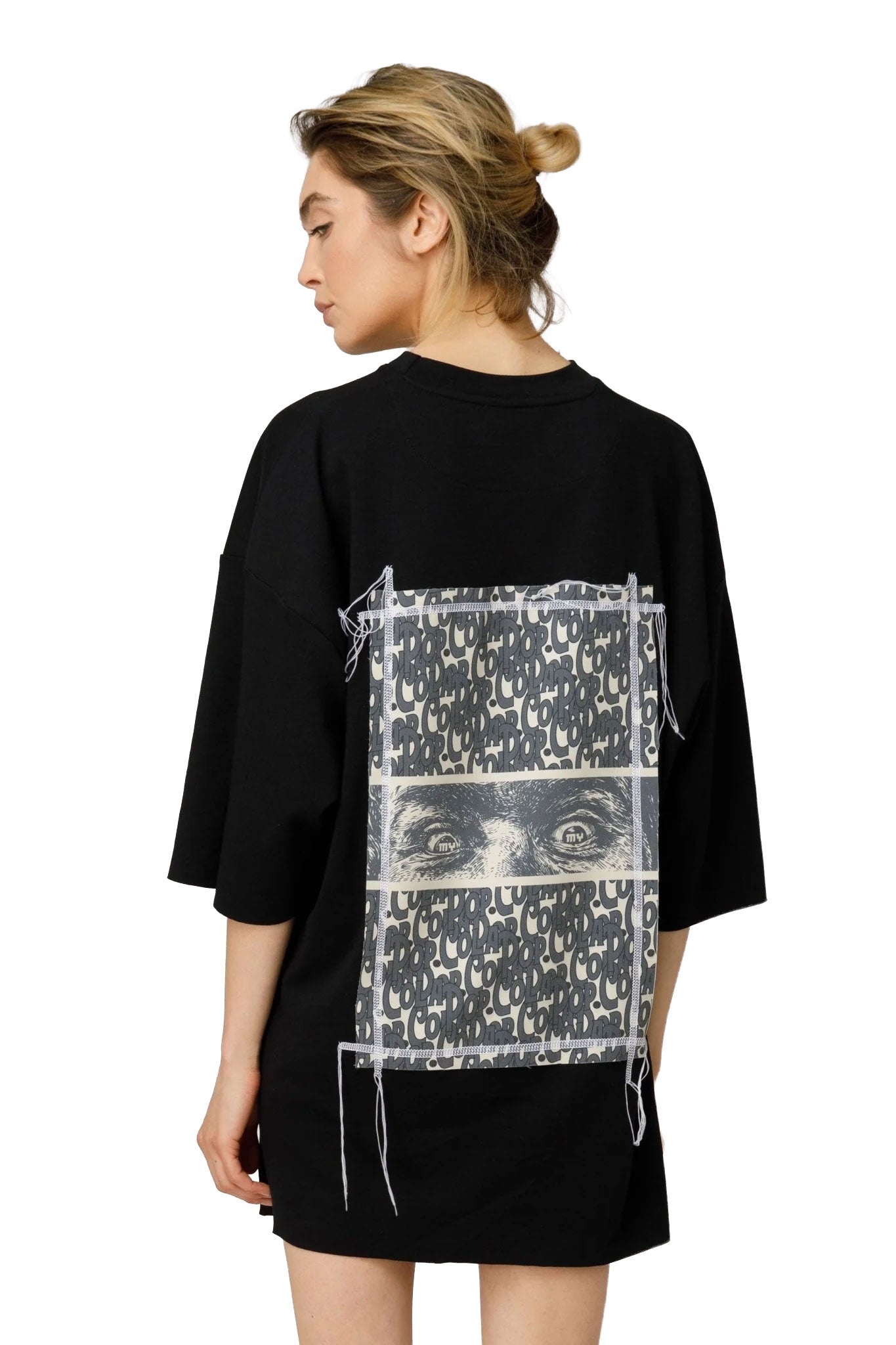 Pop Cola Eyes Black Oversized T-shirt - MYS