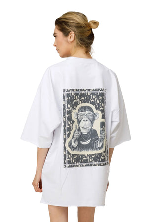 Pop Cola Obey White Oversized T-shirt