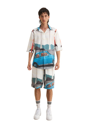 Short Sleeve Shirt & Bermuda Set Rockets (recycled fabric) - MYS