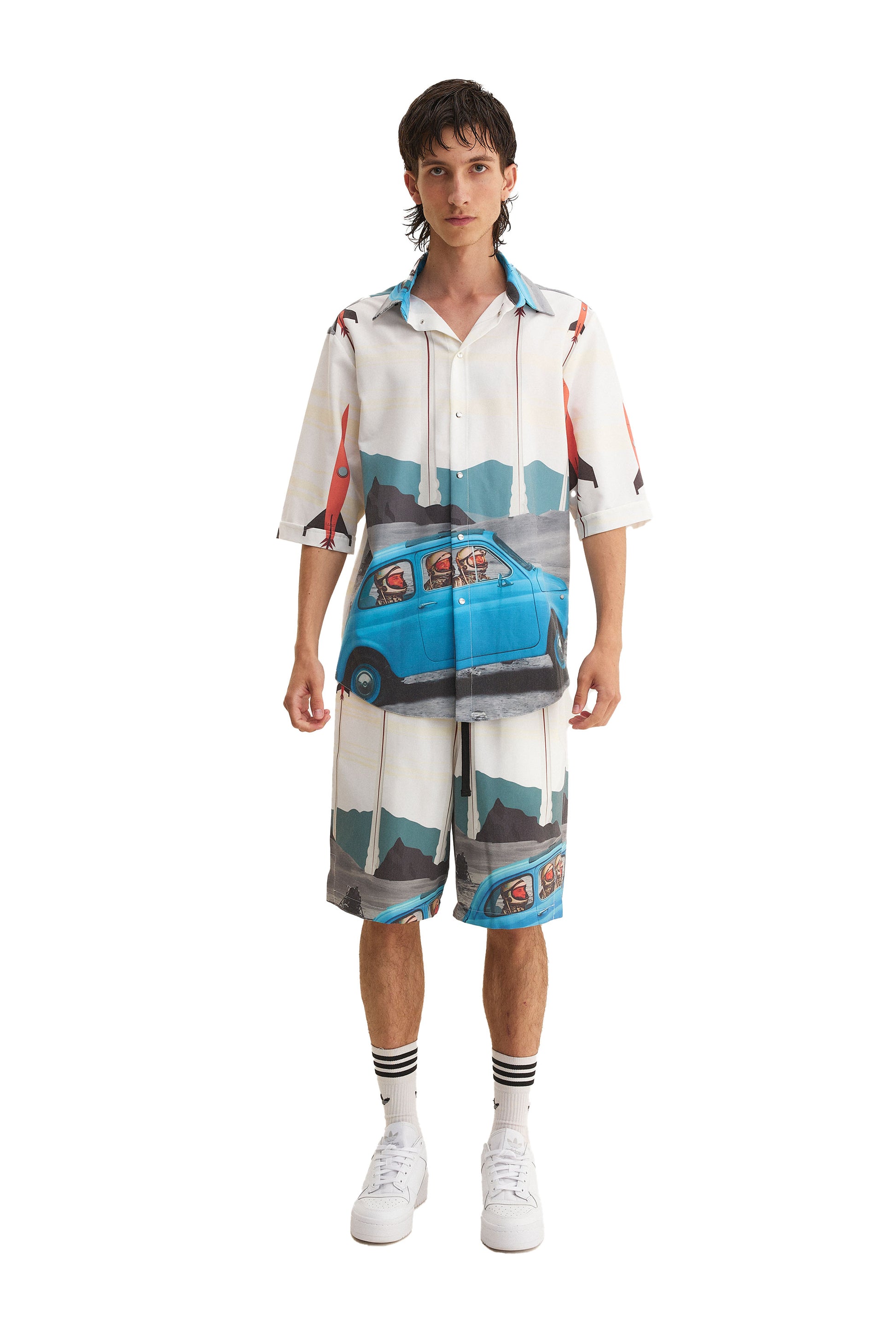 Short Sleeve Shirt & Bermuda Set Rockets (recycled fabric) - MYS