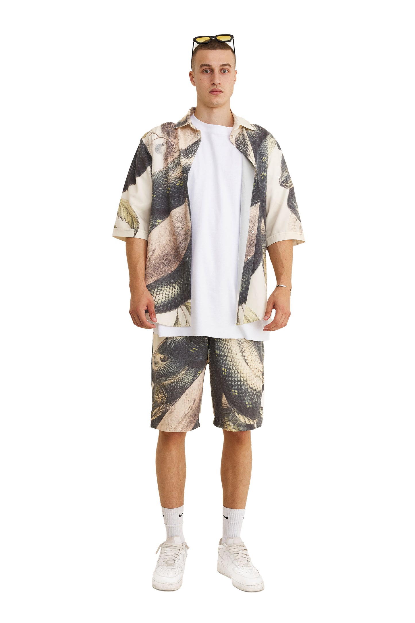 Short Sleeve Shirt & Bermuda Set Snake (recycled fabric) - MYS