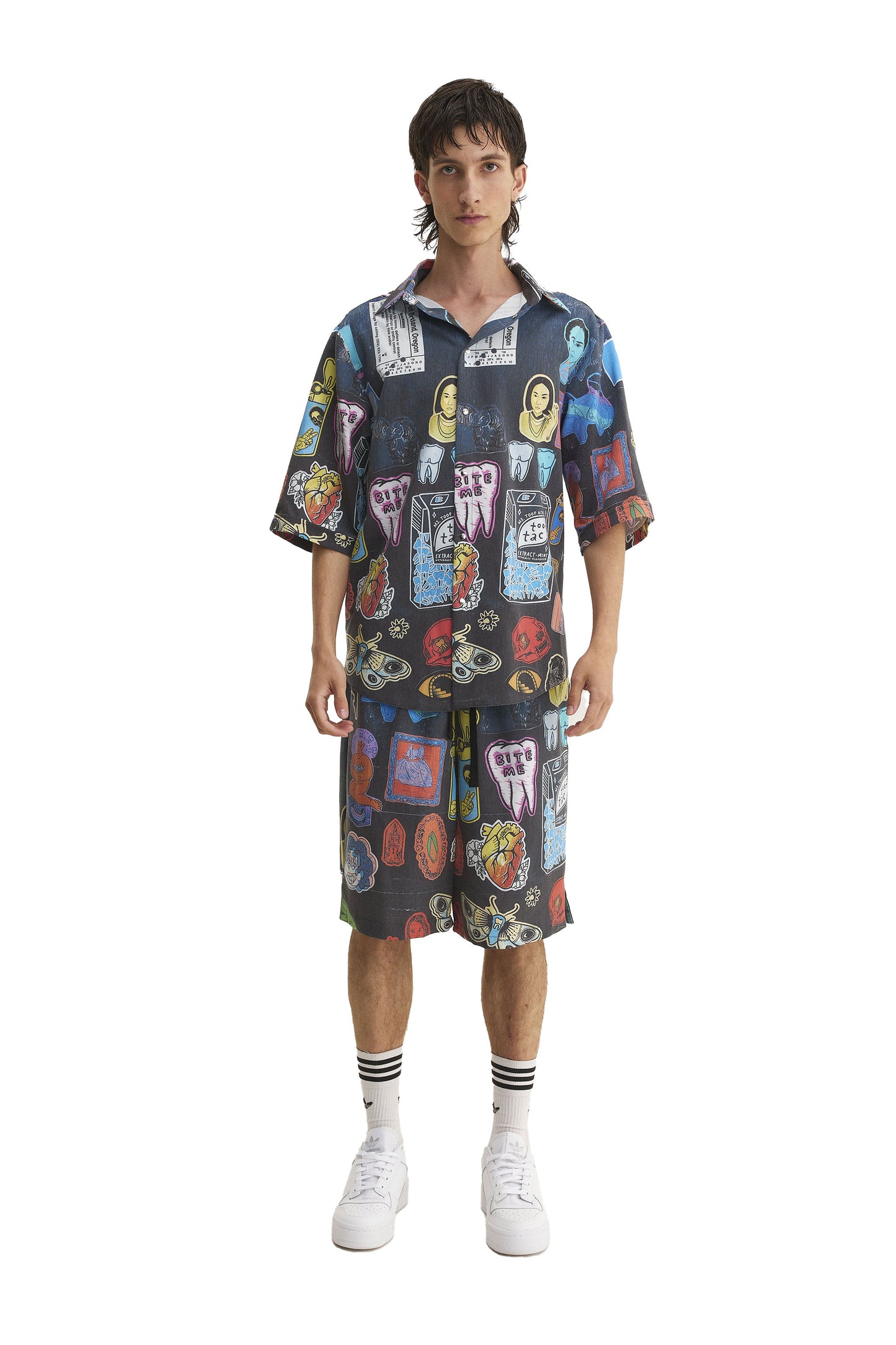 Short Sleeve Shirt & Bermuda Set Stickers (recycled fabric) - MYS