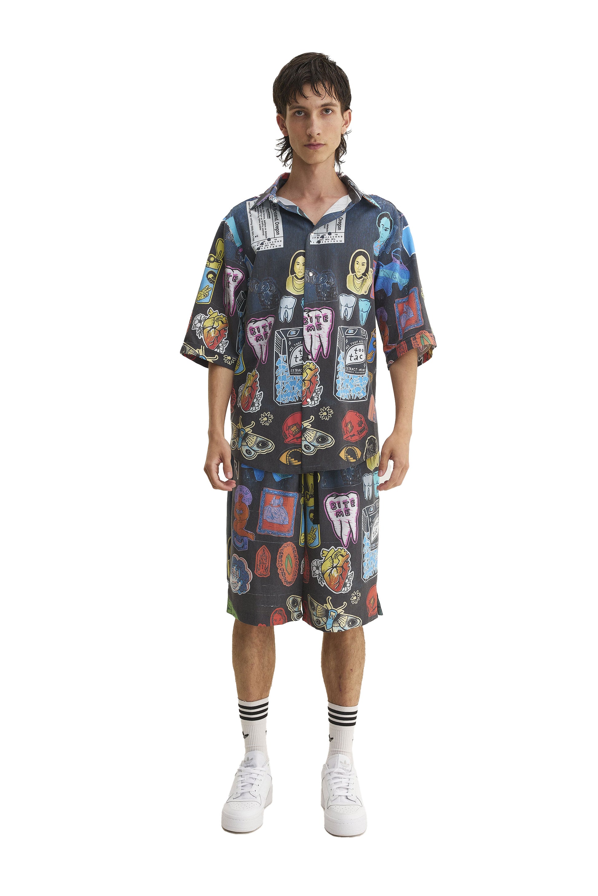 Short Sleeve Shirt & Bermuda Set Stickers (recycled fabric) - MYS