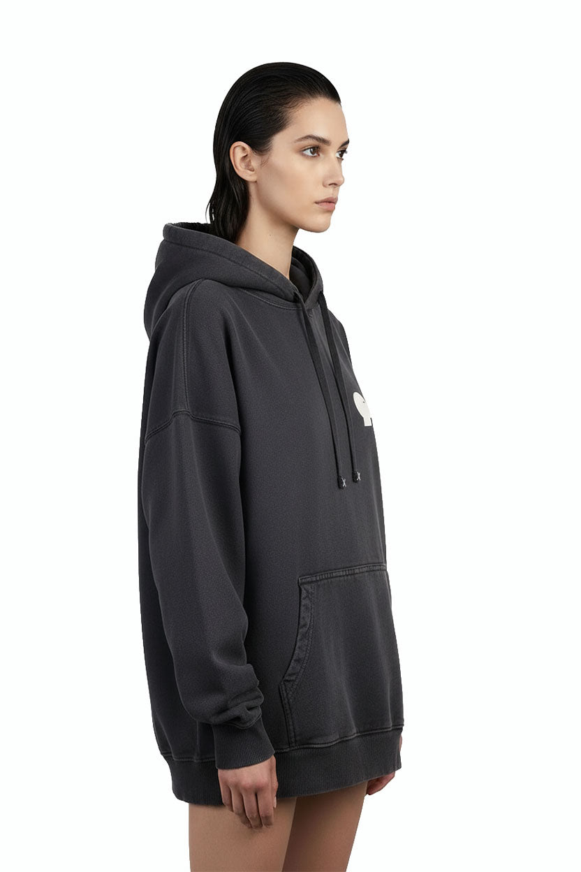 Vintage Puff Print Oversized Hoodie - MYS