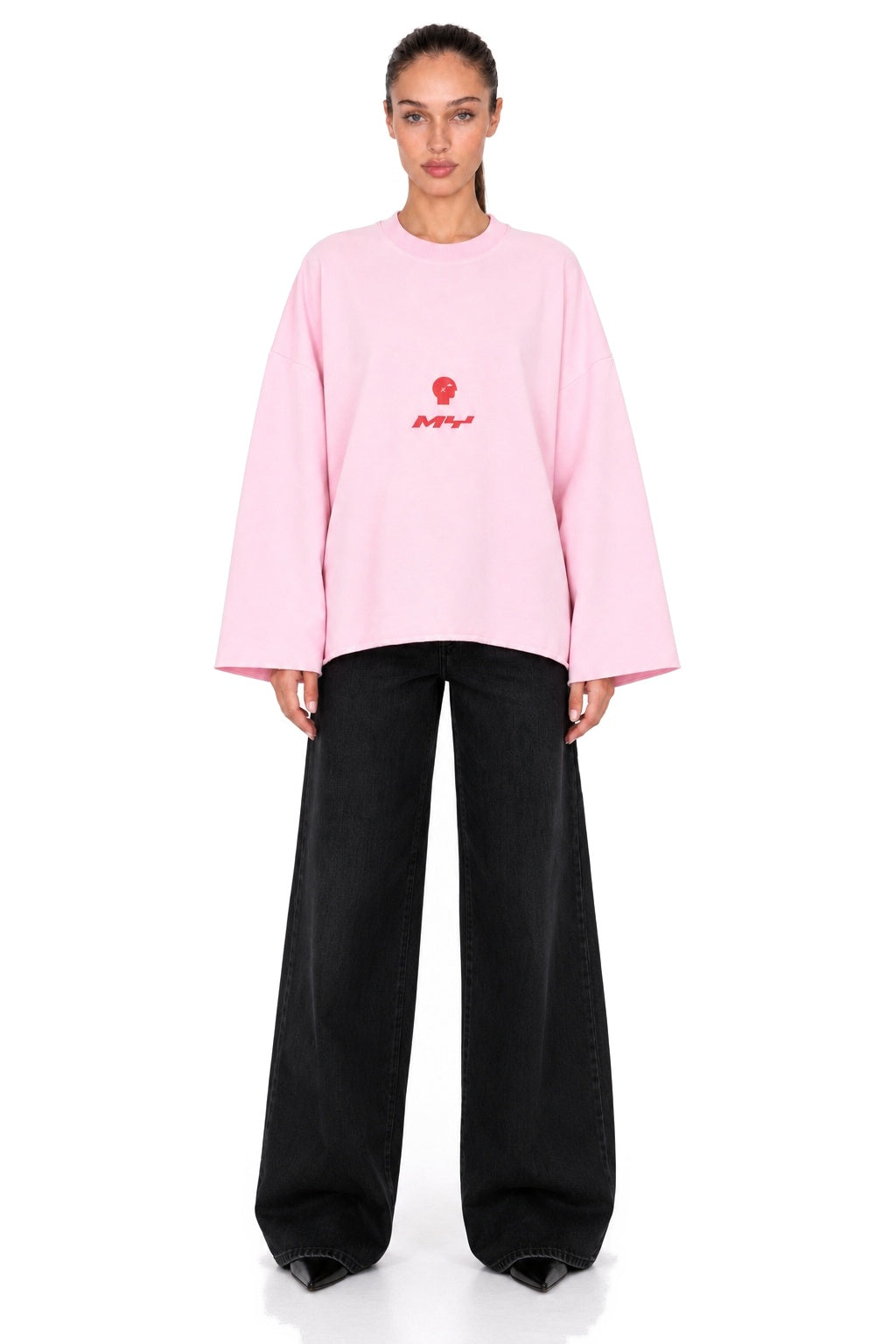MYSTUDIOS Pink Oversized Tee - MYS - full body