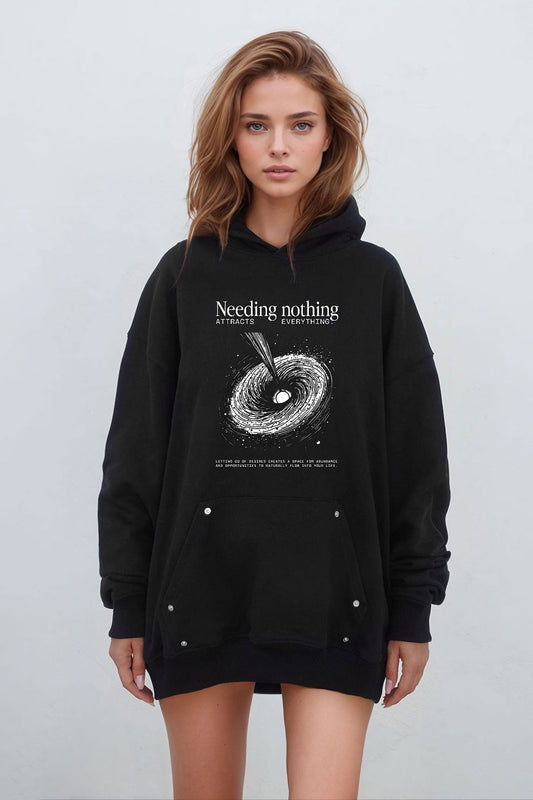 Needing Nothing Black Hoodie