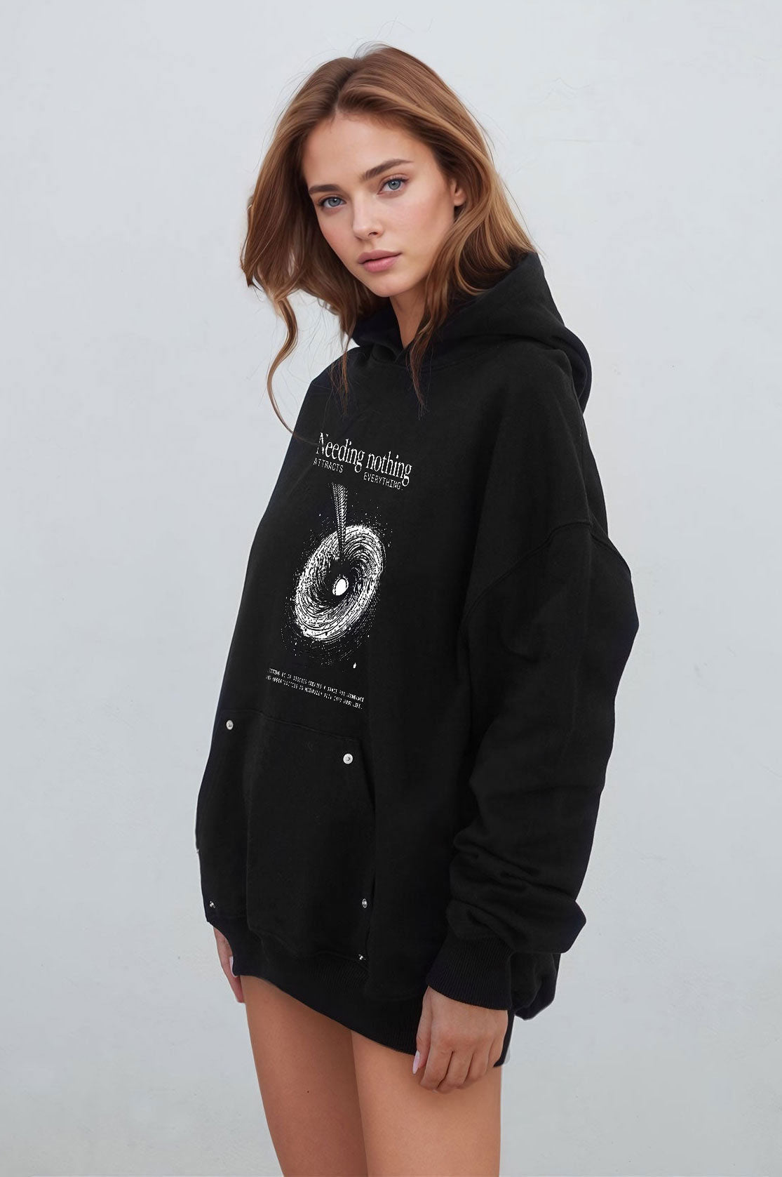 Needing Nothing Black Hoodie